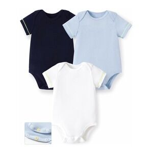 NEW PatPat Baby Bodysuits 3 Pack Short Sleeve for Boy & Girl | 6-9 Months